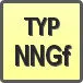 Piktogram - Typ: NNGf
